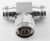 N-512, тройник N штекер - N гнездо - N гнездо