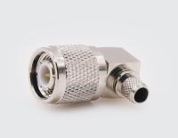 T-121/4D, штекер TNC, обжимной, угловой, LMR-240