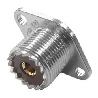 U-2452, гнездо UHF, на корпус, с фланцем 2 отв.