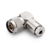 N-122F, штекер N, прижимной, угловой, RG-58