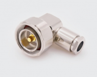 716-122C, штекер 7/16, прижимной, угловой, LMR-400