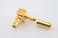 SMB-121L, штекер SMB, обжимной, угловой, RG-174/RG-316