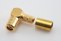 SMB-221F, гнездо SMB, обжимное, угловое, RG-58