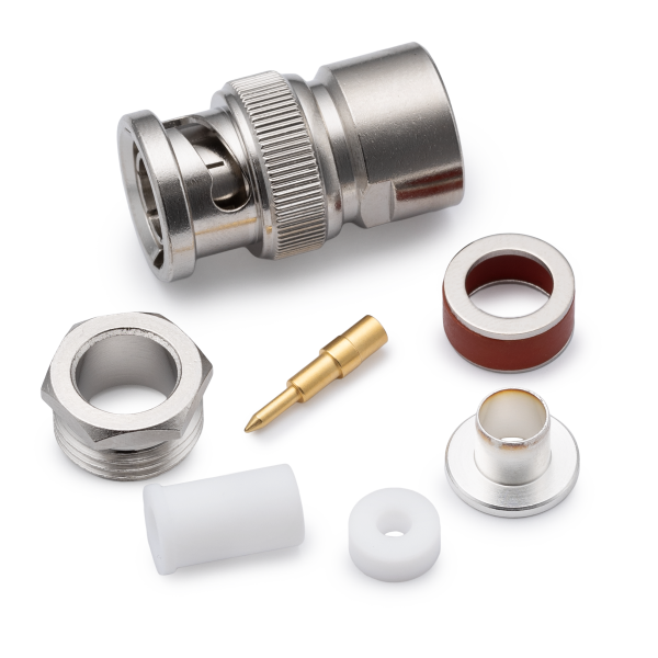 B-112/5D, штекер, BNC, под пайку, 5D-FB