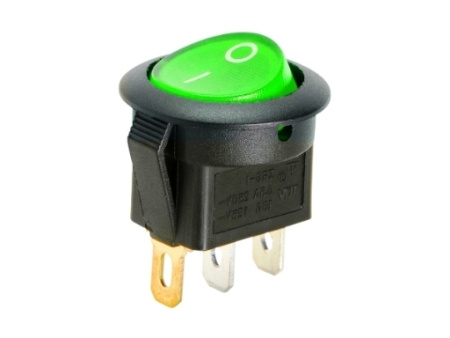 Выключатель RWB-106 6A/12V (Зеленый)