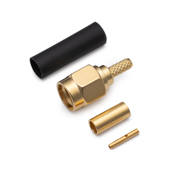 S-A111L, штекер RP-SMA, обжимной, RG-174/RG-316