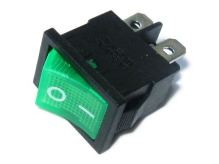 Выключатель RWB-207 - 6A/12V (Зеленый)