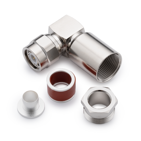 T-122B, штекер TNC, прижимной, угловой, RG-213