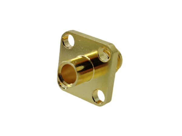 S-2454/RG-402, гнездо SMA, приборное, фланец 4 отв., под пайку, RG-402