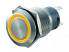 Кнопка JHC1 5A fix+led (Желтый)