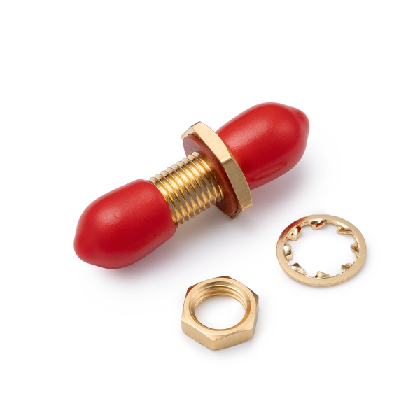 S-332 , переходник SMA гнездо - SMA гнездо, крепление на корпус гайкой