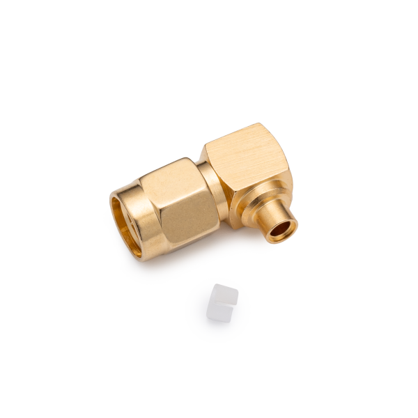 S-ML-RG-405, штекер SMA, под пайку, угловой, RG-405