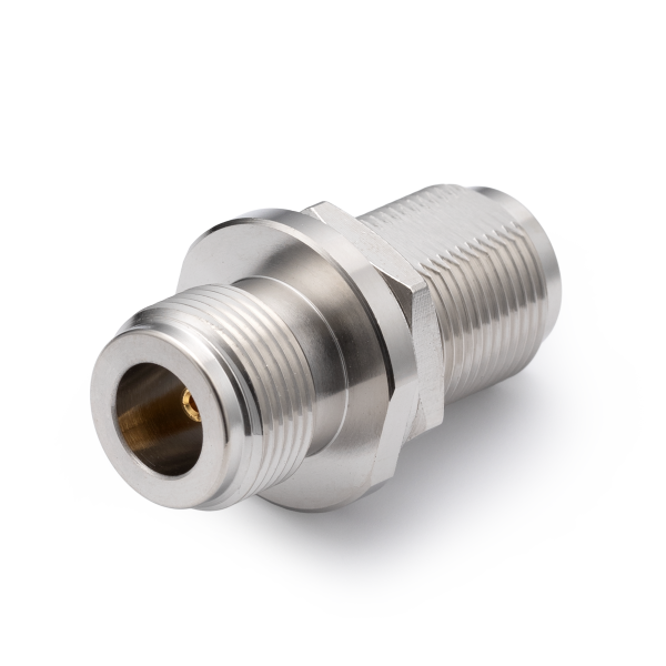 N-332, переходник N гнездо - N гнездо, на корпус, с гайкой