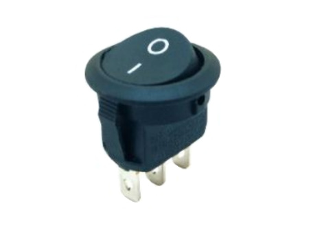 Выключатель RWB-106 3A/250V Без подсветки (Черный)