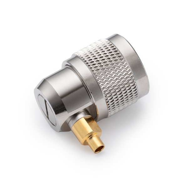 N-ML-RG-405, штекер N, под пайку, угловой, RG-405