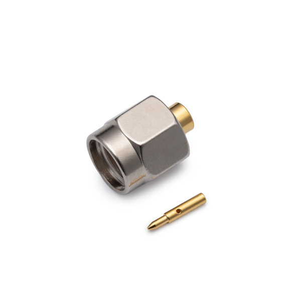 S-M-RG-405-18, штекер SMA, под пайку, RG-405