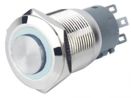 Кнопка 1NO1NC-G led (Белый)