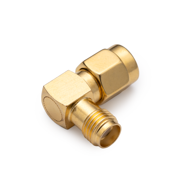 S-412 , переходник SMA штекер - SMA гнездо, угловой