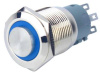 Кнопка 1NO1NC-G fix+led (Синий)