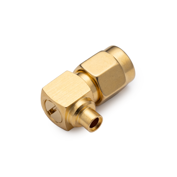 S-ML-RG-405, штекер SMA, под пайку, угловой, RG-405