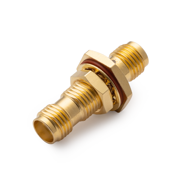 S-332 , переходник SMA гнездо - SMA гнездо, крепление на корпус гайкой