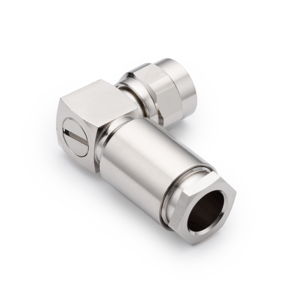 T-122B, штекер TNC, прижимной, угловой, RG-213