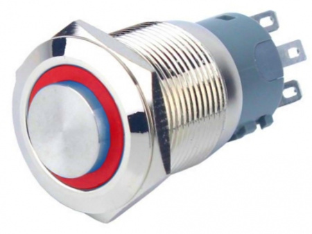 Кнопка 1NO1NC-G fix+led (Красный)