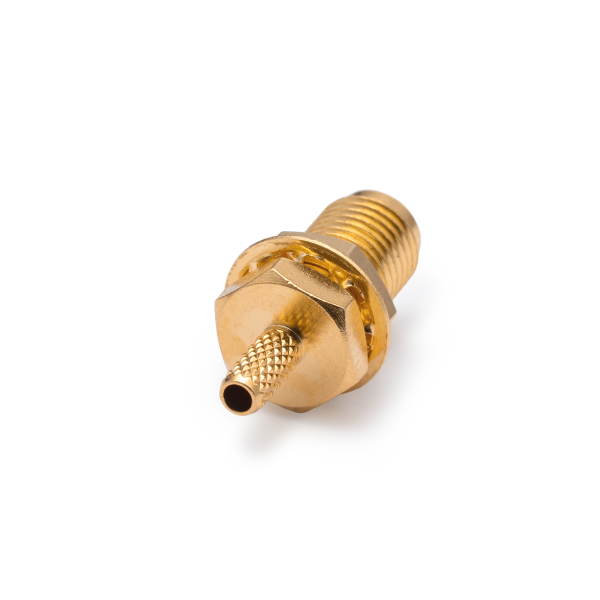 S-231L, гнездо SMA, приборно-кабельное, крепление гайкой, обжимное, RG-174/RG-316