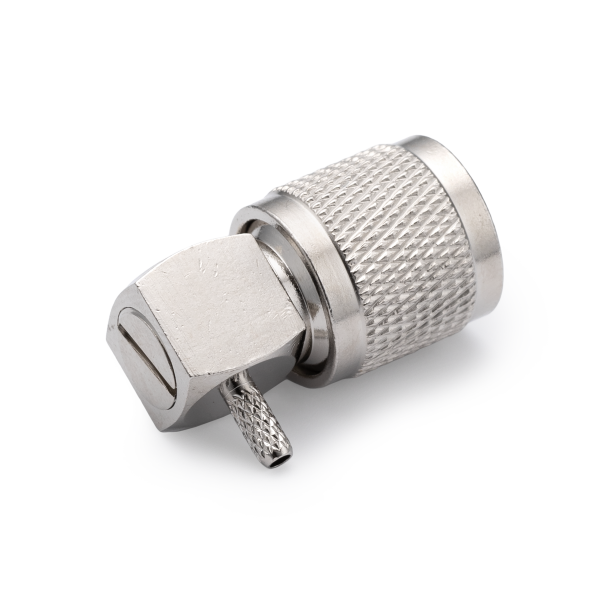 T-121L, штекер TNC, обжимной, угловой, RG-316, RG-174