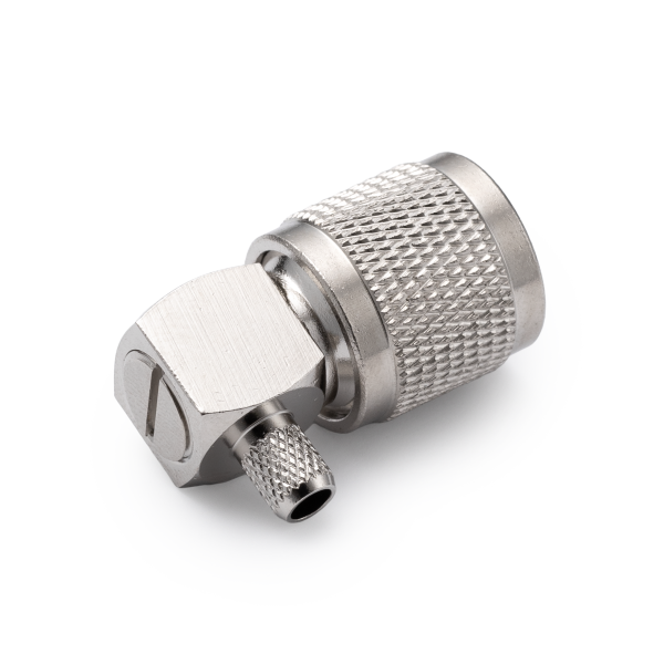 T-121F, штекер TNC, обжимной, угловой, RG-58